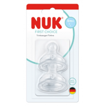 Bica de silicone Nuk First Choice Soft Flow +0m (2 unidades)