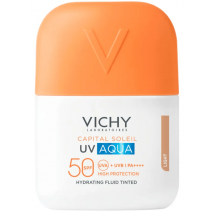 Fluido Hidratante Vichy UV Aqua FPS 50 Tom Claro 50 ml