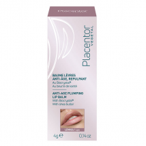 Placentor Baume Lèvres Anti-Age Repulpant 4g - Hydratant et Nourrissant, Volumateur et Repulpant - Effet Naturel
