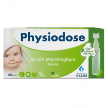 Laboratoires Gilbert Physiodose Sérum Physiologique Stérile Plastique Végétal 40 x 5ml