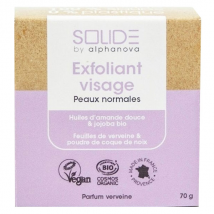 Alphanova Solide By Alphanova Nettoyant Solide Visage Exfoliant Bio 70g Vegan pour Peau Normale