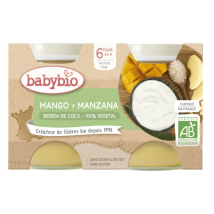 Iogurte de Legumes Babybio Coco, Manga e Maçã +6 meses 2 x 130 g