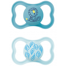 Sucette MAM Supreme bleu mat +6m (lot de 2)