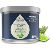 Glade Aromatherapy Calm Mind Bergamota y Hierba Limón Vela 260 gr