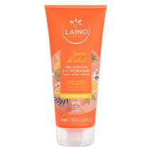 Laino Gel Douche 3en1 Agrumes Bio Tube - 200ml - Démêlant, Hydratant - pour Peau Normale