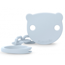 Suavinex Wild&Free Chupetero con Pinza de Osito Azul +0m