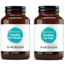 Viridian Fertilité pour hommes 60 gélules végétales + Fertilité pour femmes 60 gélules végétales