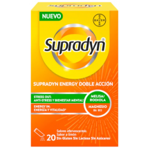 Supradyn Energy Doble Acción Sabor Limón 20 Sobres