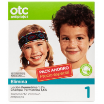 OTC Antipiojos Permetrina Loción 1,5% + Champú 1,5%