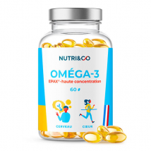 Nutri & Co Les Oméga-3 Huile de Poissons Sauvages 60 gélules