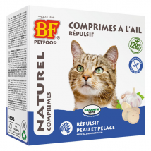 BF Petfood comprimés répulsif Naturel pour chat, 100 comprimés - Anti-Puce, Anti-Tique -