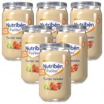 Nutribén Potito Frutas Sortidas +6m 6x235 gr