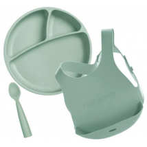Minikoioi Set de Alimentación Infantil Silicona +9m 3 Piezas