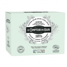 Le Comptoir du Bain Savon Soin Detox Bio 100g pour Peau Mixte, Peau Grasse