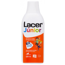 Lacer Fluoride + Xylitol Mouthwash Strawberry Flavor 500 ml