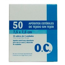 Oc Compresa Estéril Tejido Sin Tejer 7,5x7,5 50 Unidades