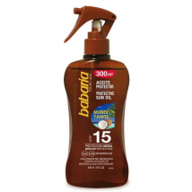 Olio solare Babaria SPF15 Monoi Tahiti 300 ml