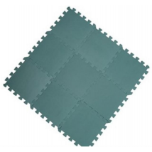 BabyDan Alfombra de Juegos Verde Polvo 90x90 cm