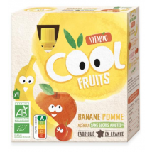 Vitabio Cool Fruits Plátano y Manzana 4x90 gr