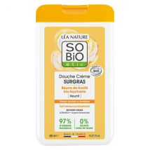 So'Bio Étic Douche Crème Surgras au Beurre de Karité Bio 450ml - Nourrissant - pour Peau Sensible, Peau Sèche à Très Sèche