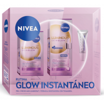 Nivea Luminous 630 Skin Glow Serum 30 ml + Esfoliante Líquido 100 ml + Liposan Glowy Lips Clear 10 ml