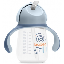 Baboo Vaso de Aprendizaje con Pajita Blue Haze +9m 260 ml