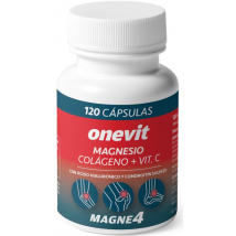 Onevit Bisglicinato de Magnesio + Óxido de Magnesio + Vit.C + Colágeno + Ácido Hialurónico 120 Cápsulas