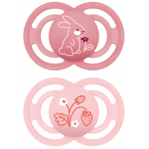 Sucette MAM Perfect rose mat +6 mois (lot de 2)