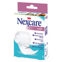 Nexcare 3M Bande à Découper Pansement Doux Soft 1m x 8cm - Stérile, Extensible -