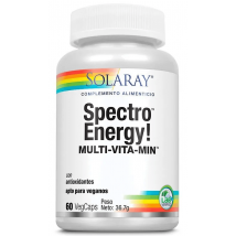 Solaray Spectro Energy Multivitamine 60 Gélules Végétales