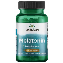 Swanson Melatonina 1mg 120 Cápsulas