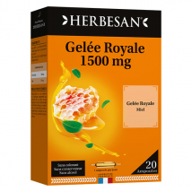 Herbesan Gelée Royale 1500mg 20 ampoules de 10ml