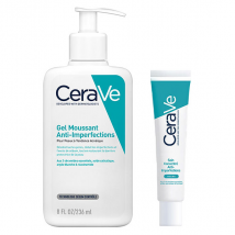 Cerave Routine Anti-Imperfections Gel Moussant Anti-Imperfections 236ml & Soin Concentré Anti-Imperfections 40ml