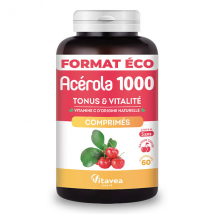 Vitavea Acérola 1000 Vitamine C Goût Cerise 60 comprimés à croquer