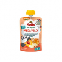 Holle Gourde Pouchy Pêche Abricot Banane Epeautre +8m 100g Bio