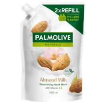 Palmolive Naturals Recarga de Sabonete para Mãos Leite e Amêndoa Doypack 500 ml