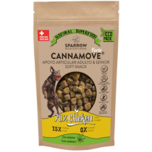 Sparrow Cannamove Forte Snacks Pollo con Cáñamo Perro Adulto y Senior 200 gr