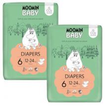 Moomin Baby Pañales Talla 6 (12-24 Kg) 2x34 uds