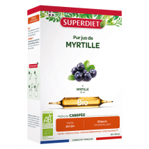 Superdiet Myrtille Bio 20 ampoules de 10ml