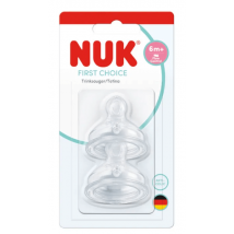 Nuk First Choice Silicone Teat Flow Control (Y) +6m 2 units