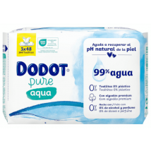 Dodot Aqua Plastic Free Wipes 3x48 units