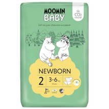 Moomin Baby Pañales Talla 2 (3-6kg) 56 uds