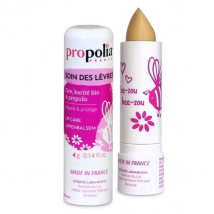 Propolia Baume à lèvres, Propolis, Cire d'abeille & Karité Stick 4g - Hydratant et Nourrissant -