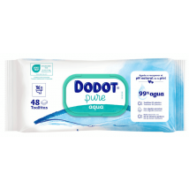 Lingettes Dodot Aqua sans plastique 48 unités