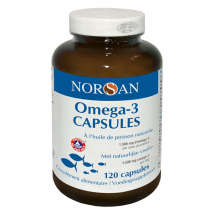 Norsan Omega-3 Total 1500mg Huile de Poisson 120 capsules