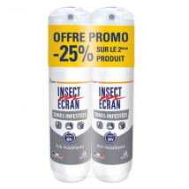 Insect Ecran Anti-moustiques Spray répulsif peau Zones Infestées 2x100ml