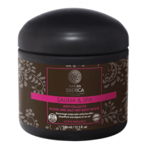 Natura Sibercia Sauna&Spa Hot Anti-Cellulite Body Scrub with Algaes and Salt 370 ml