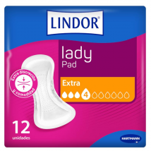 Lindor Lady Compresas Extra 4 Gotas Incontinencia 14 uds