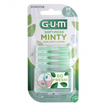 Gum Brossette Interdentaire Soft Picks Confort Flex Medium Menthe 40 unités - Manuel -