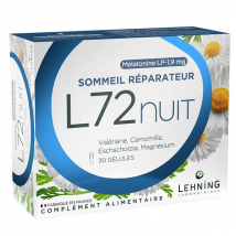 Lehning L72 Nuit Sommeil Réparateur LP 1,9 mg 30 gélules